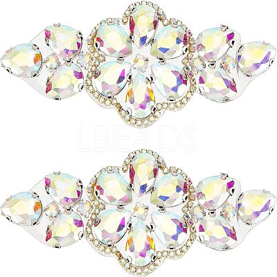 2Pcs Hotfix Rhinestone Ornament DIY-FG0003-33-1
