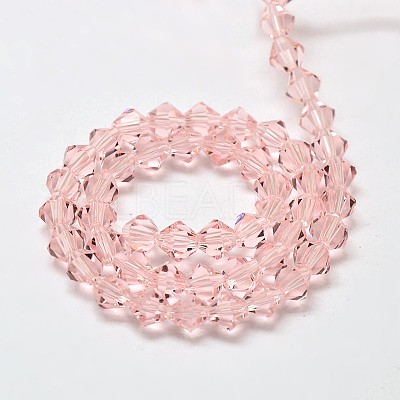 Imitate Austrian Crystal Bicone Glass Beads Strands GLAA-F029-6x6mm-15-1