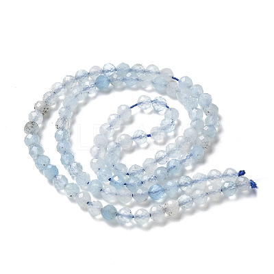 Natural Aquamarine Beads Strands G-F509-02-4mm-1