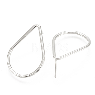 Brass Stud Earrings KK-T029-08P-1