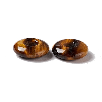 Natural Tiger Eye Pendants G-E135-03K-1