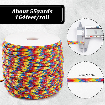 50M 7 Inner Cores Polyester & Spandex Cord Ropes RCP-SP0001-01B-1