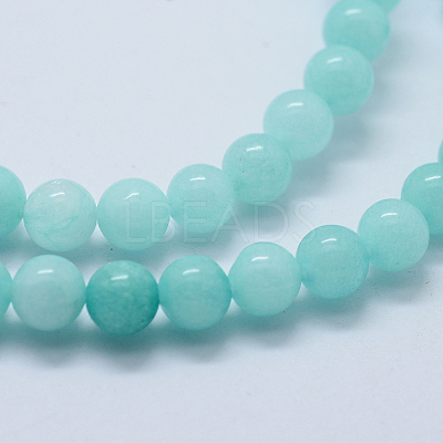 Natural & Dyed White Jade Bead Strands X-G-P370-02-8mm-1