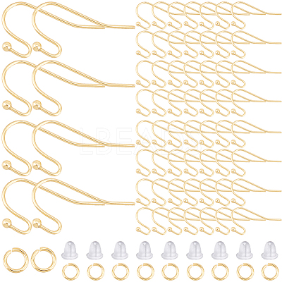 100Pcs 304 Stainless Steel Earring Hooks DIY-SP0001-03-1