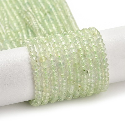 Natural Prehnite Beads Strands G-B107-D03-01-1
