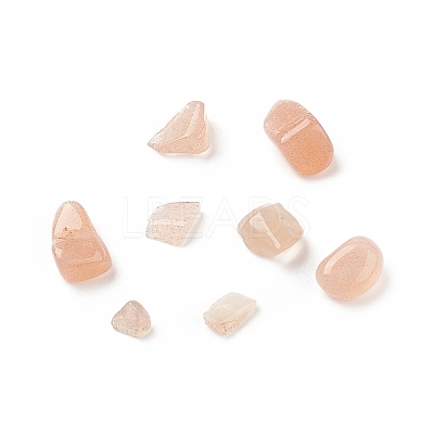 Natural Peach Moonstone Chips Beads X-G-O103-26-1