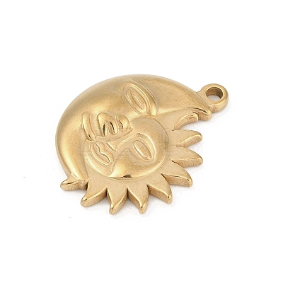 304 Stainless Steel Pendants STAS-D366-01F-G-1