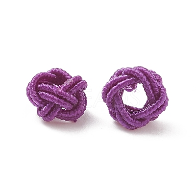 100Pcs Nylon Cord Woven Beads NWIR-XCP0001-12-1