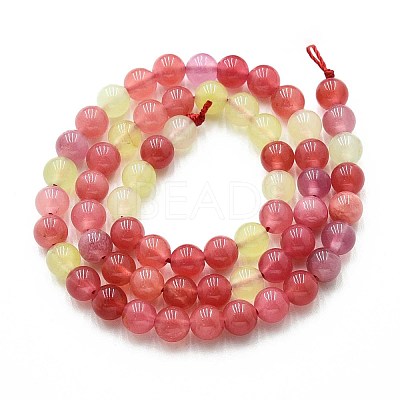 Natural Quartz Beads Strands G-N355-6mm-25-1