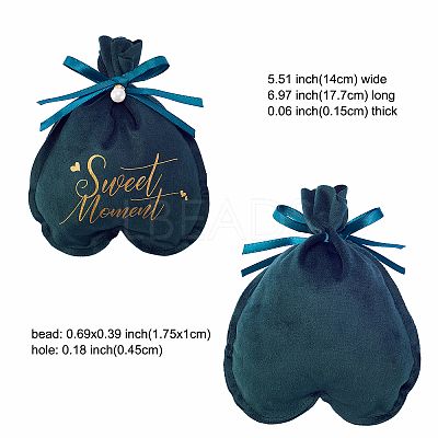 Velvet Jewelry Drawstring Gift Bags ABAG-CJC0003-02D-1