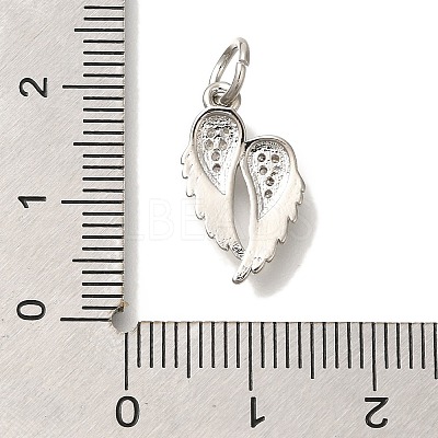 Brass Micro Pave Cubic Zirconia Pendants KK-Q001-06P-1