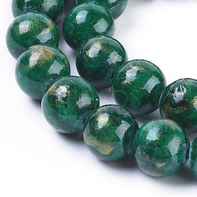 Natural Mashan Jade Beads Strands G-F670-A17-8mm-1