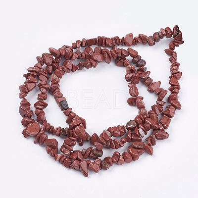 Natural Red Jasper Bead Strands X-G-R192-20-1