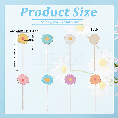 14Pcs Wooden Picks for Vase Decorations AJEW-SP0004-71A-1