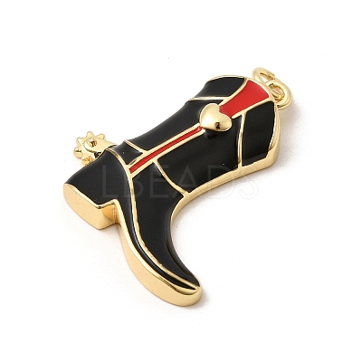Brass Enamel Pendants KK-H267-113G-02-1