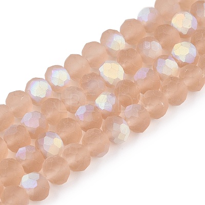 Transparent Glass Beads Strands EGLA-A044-T6mm-MB20-1