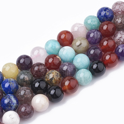 Natural Mixed Stone Beads Strands G-T064-52A-1