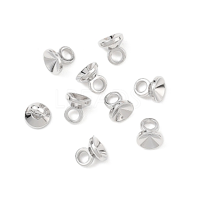 SHEGRACE Brass Bead Cap Bails XGRQ1U794-375P-1