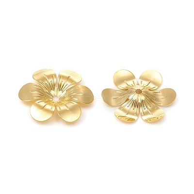 6-Petal Brass Bead Caps LS-KK-I669-06G-1