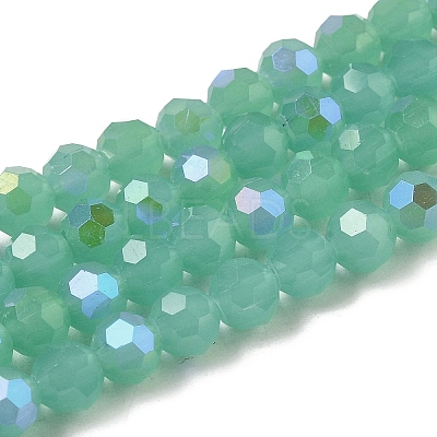 Imitation Jade Glass Beads Strands EGLA-A035-J6mm-L10-1