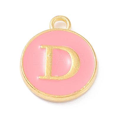 Golden Plated Alloy Enamel Charms ENAM-Q437-14D-1