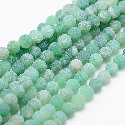 Natural Weathered Agate Beads Strands X-G-G589-8mm-08-1