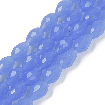 Electroplate Imitation Jade Glass Beads Strands EGLA-N013-J10mm-D06-1