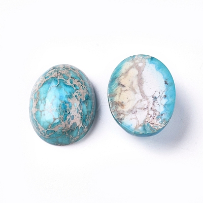 Synthetic Imperial Jasper Cabochons G-D0006-G02-13-1