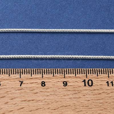 Brass Round Snake Chain Necklaces NJEW-BB10864-16-1