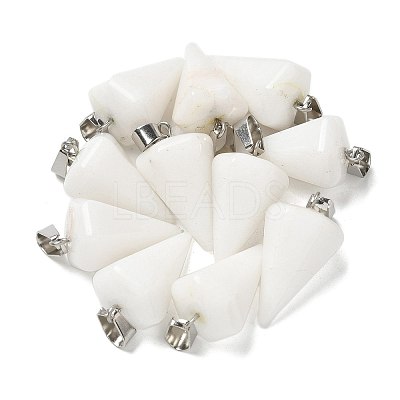 Natural White Jade Pendants G-B127-13P-05-1