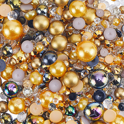 Resin Cabochons RESI-WH0029-14G-1
