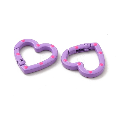 Spray Painted Alloy Spring Gate Rings FIND-A027-01-1
