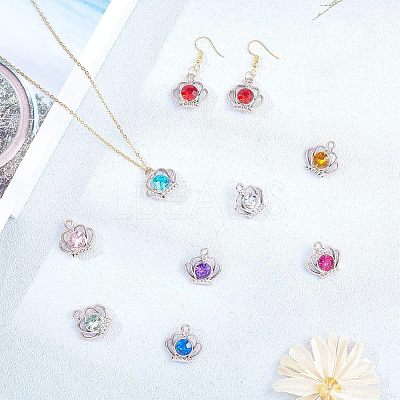 UV Plating ABS Plastic Pendants KY-CA0001-02-1