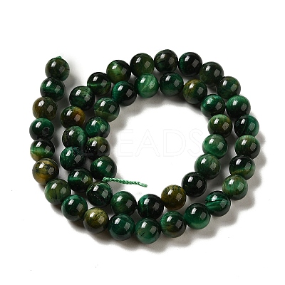 Grade AB+ Dyed Natural Tiger Eye Beads Strands G-G102-A01-03-1