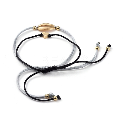 Adjustable Nylon Thread Braided Bead Bracelet Sets X-BJEW-JB05039-01-1