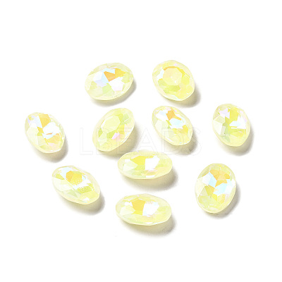 Mocha Fluorescent Style Glass Rhinestone Cabochons GGLA-M005-01B-226MK-1