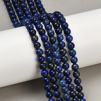 Natural Lapis Lazuli Beads Strands G-G423-5mm-AB-1