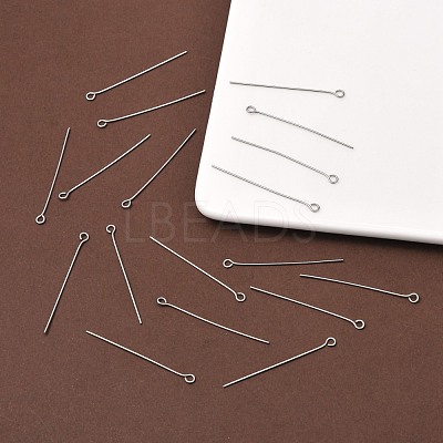 Tarnish Resistant 304 Stainless Steel Eye Pin X-STAS-R045-40mm-1