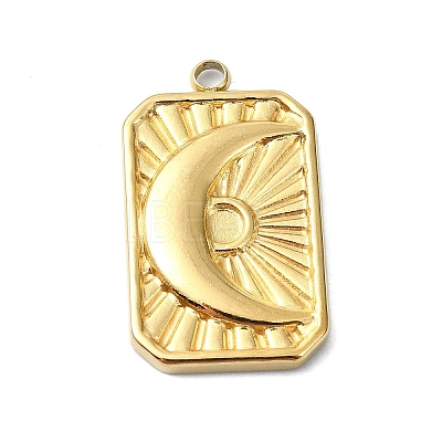 Ion Plating(IP) 304 Stainless Steel Pendants STAS-B058-02G-04-1