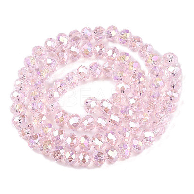 Electroplate Glass Beads Strands X-EGLA-A044-T6mm-B10-1