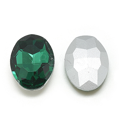 Pointed Back Glass Rhinestone Cabochons RGLA-T080-8x10mm-15-1