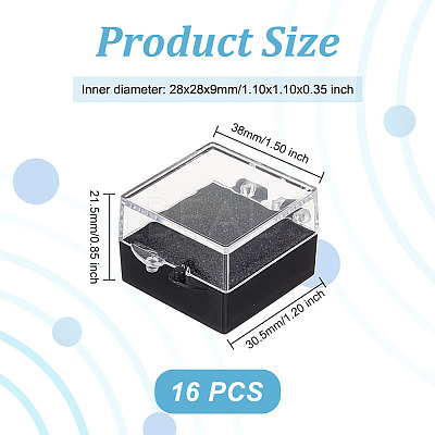 Plastic Presentation Boxes for Badge Storage & Display LS-AJEW-WH0502-09-1