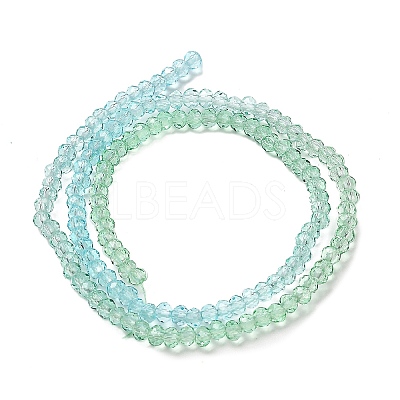 Transparent Painted Glass Beads Strands X1-DGLA-A034-T2mm-A16-1