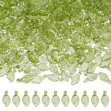 1000Pcs Transparent Acrylic Charms TACR-UN0001-02-1