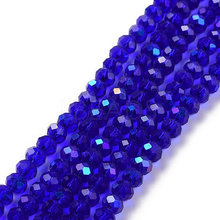 Electroplate Glass Beads Strands X1-EGLA-A034-T4mm-L16-1