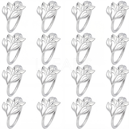 16Pcs Christmas Theme Alloy Napkin Rings AJEW-GF0013-16P-1