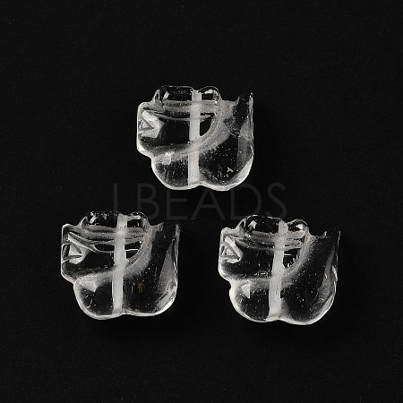 Chinese Zodiac Natural Quartz Crystal Carved Beads G-D300-01D-1