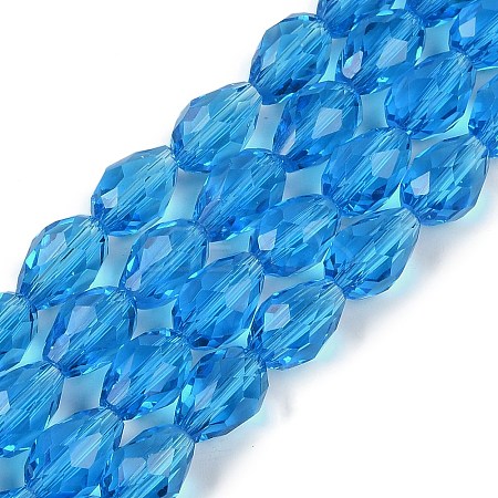 Transparent Glass Beads Strands EGLA-N013-T8mm-D17-1