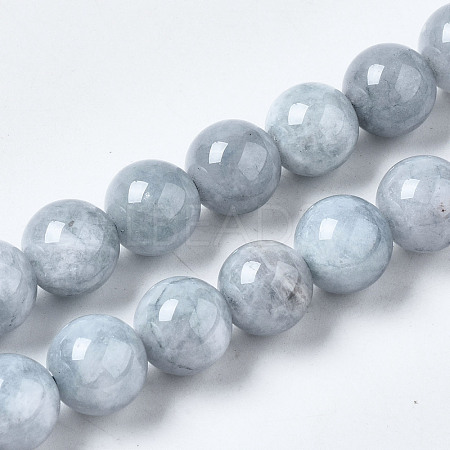 Dyed Natural Quartz Round Bead Strands G-R173-10mm-03-1
