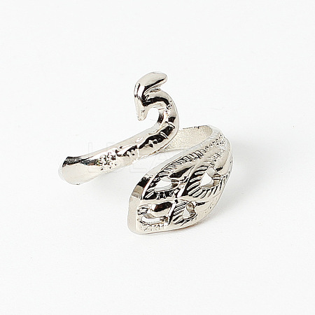 Alloy Peacock Open Cuff Ring LS-PW22062533151-1